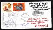 Romania,Columb EUROPA CEPT Imperforated Stamp On Registred Cover Sent To France. - Brieven En Documenten