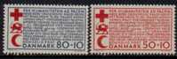 DENMARK   Scott #  B 35-6**  VF MINT NH - Unused Stamps