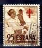 España, Num 1105 Pro Tuberculosos Aereo. VARIEDAD - Used Stamps