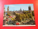 CPSM-ANGLETERRE-THE HOUSES OF PARLIAMENT AND PARLIAMENT SQUARE,LONDON -CARTE EN BON ETAT. - Houses Of Parliament