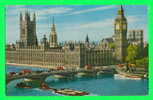 LONDON, UK - THE HOUSES OF PARLIAMENT - WELL ANIMATED - CARD TRAVEL IN 1963 - - Houses Of Parliament