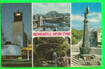 NEWCASTLE UPON TYNE - 4 MULTIVUES - CIVIC CENTRE - CARD TRAVEL IN 1977 - - Newcastle-upon-Tyne