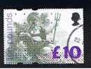 1993 GB £10.00 Definitive Stamp ( SG 1658 )- Very Good Used - Ref 453 - Non Classés