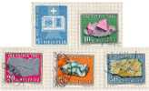 SUISSE / SWITZERLAND - 1961 - PRO PATRIA - YT 677-681 / SC B303-307 - Used Stamps