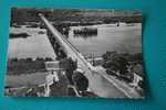 1958- EN AVION AU DESSUS DU PONT CANAL DE BRIARE- VUE SUR ST FIRMIN SUR LOIRE- LOIRET -45--CARTE POSTALE POUR MARSEILLE - Briare