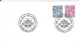 BELGIUM 1987 LIONS WITH SPECIAL  POSTMARK ON CARD - Storia Postale