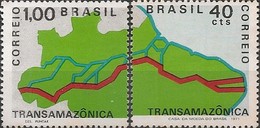 BRAZIL - COMPLETE SET TRANS-AMAZON HIGHWAY 1971 - MNH - Neufs