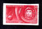 Romania 1961 Gagarin,Space,Mi.1964 Imperforated ,CTO,used. - Europa