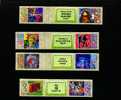 AUSTRALIA - 1999 ROCK 'N' ROLL   P&S   SET OF 4 JOINED PAIRS WITH DIFFERENT TABS  MINT NH - Mint Stamps