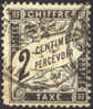 France J12 / Y11 Used 2c Postage Due Of 1882 - 1859-1959 Used