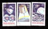 Romania 1965 Space Achievements,Mi.2427-29  ,VFU,used - Europe