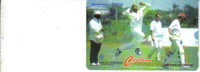 Cayman Islands-west Indies Captain Countney Walsh Shows Off His Fast Bowling While In Cayman Cricket1997-used Card - Iles Cayman