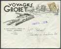 BELGIQUE - VOYAGES GROBET (Bateaux, Train Et Avion) -  Lettre à En-tête Illustré Affr. Cérès 10c. Dc ANTWERPEN Du 6-II-1 - Autres & Non Classés