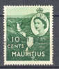 Mauritius 1954 SG. 297   10 C. Queen Elizabeth & Tamarind Falls - Mauricio (...-1967)