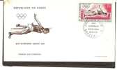 CONGO1968 Cover FDC  OLYMPIC GAMES 1968 MEXICO ATLETISM - Ete 1968: Mexico