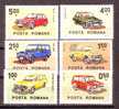 ROMANIA 1983, CONSTRUCTION AUTOMOBILE ROUMAINE   FULL SET  YVERT#3443-3448 - Unused Stamps
