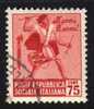 ITALIA REPUBBLICA SOCIALE - Sassone # 508 - (o) - Used