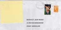 France: 2009  Lettre Avec Timbre "clown, L'Auguste" - Circus