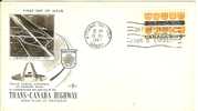 CANADA 1962 TRANS CANADA HIGHWAY FDC - 1961-1970