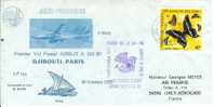 4822  1er Vol DJIBOUTI - PARIS - Airbus A 300 B2 - 30-10-1975 - Lettres & Documents