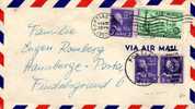 1343. Carta Aerea PONTIAC Michigan. 1952 A Alemania - Covers & Documents