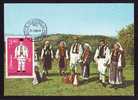 Romania 1980 Maximum Card Dance,costumes,very Nice. - Dance