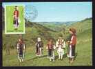 Romania 1980 Maximum Card Dance,costumes,very Nice. - Baile