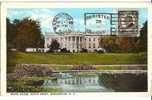 CPA Old Card USA Etats-unis - WHITE HOUSE, SOUTH FRONT, WASHINGTON, D. C. - Cachet 1923 + BELLE FLAMME - Washington DC