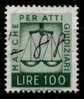 1961/ 75 - MARCHE PER REGISTRAZIONE - ATTI GIUDIZIARI -  Lire 100  R - Revenue Stamps