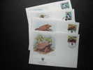 4 FDC WWF  / 1 SERIE DE 4 - Tortugas