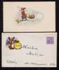 Romania 1961 LILIPUT  COVER  Enteire Postal STATIONERY With Rabbit + Greting,very Rare RRR. - Conejos