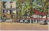 Great Onyx Cave Hotel, Mammoth Cave National Park On 1940s Vintage Curteich Linen Postcard, Lodging, Autos - Mammoth Cave