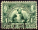 US #328 XF Used 1c Jamestown Expo Of 1907 - Gebruikt