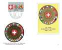 125 Years Swiss Confederation 1848-1973: Cinderella With All County Coat Of Arms - Buste