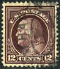 US #417 XF Used 12c Franklin Of 1914 - Gebruikt