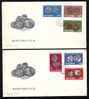 THE ROMANIAN COIN HISTORY 1970 FDC 2x Covers Romania. - Coins