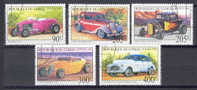 Congo Brazzaville 1999 Mi. 1656-60 Historic Automobiles - Oblitérés