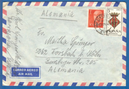 Spanien; Correo Aereo; 1964; Cover / Letter Tarragona To Germany - Brieven En Documenten