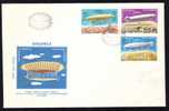 ROMANIA 1985 FDC,COVER, Zeppelins.(A) - FDC