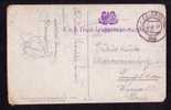 1917 Hungary To Romania Postcard Censored K.U.K TRAIN-GRUPPENKOMMANDO 37 , FELDPOST  282. - WO1