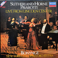 * 2LP Box * LIVE FROM LINCOLN CENTRE - SUTHERLAND, HORNE, PAVAROTTI  (1981 Digital Recording) - Opera