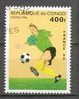 Congo Brazzaville 1996 Mi. 1448  400 Fr Soccer World Championship France Fussball-Weltmeisterschaft Frankreich 1998 - Used