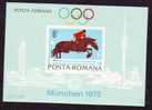 Romania 1972 München,Horseman,MNH IMP.SS,Bl.94,CV=$160 - Nuovi