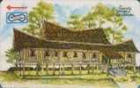 # MALAYSIA UP37 Traditionnal Houses - Rumah Negeri Sembilan 5 Gpt   Tres Bon Etat - Malasia