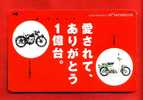 Japan Japon Japanese Telefonkarte Phonecard - Motorbike  Motorrad  Motorcycle Roller Scooter - Moto