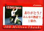 Japan Japon Japanese Telefonkarte Phonecard - Motorbike  Motorrad  Motorcycle Roller Scooter - Motorräder