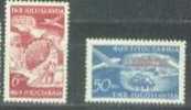 YU 1951 WORLD CHAMPIOSHIP OF PARACHUTE, YUGOSLAVIA, Michel #666-7, 2v, Mint, MNH,** - Fallschirmspringen