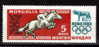 MONGOLIE   N° 171  ** JO 1960 Equitation Cheval - Hippisme