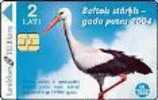 Latvia-STORK - THE BIRD OF 2004 - Letland