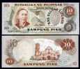 PHILIPPINES (FILIPPINE) : Banconota 10 Piso - P161a - 1978 - FDS - Filippijnen